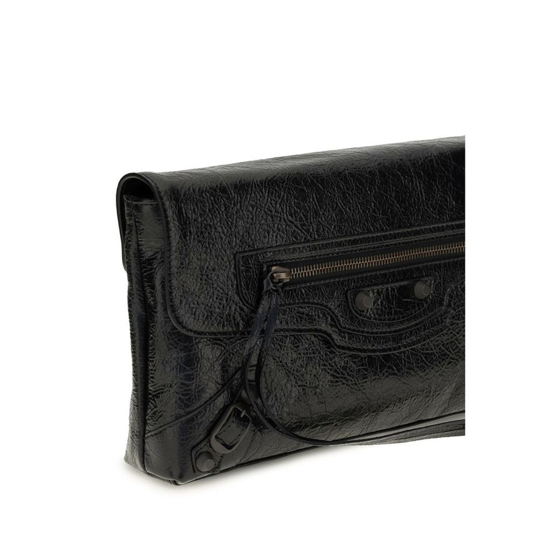 Balenciaga Sac Pochette Noir Agneau Ovis Aries Aries