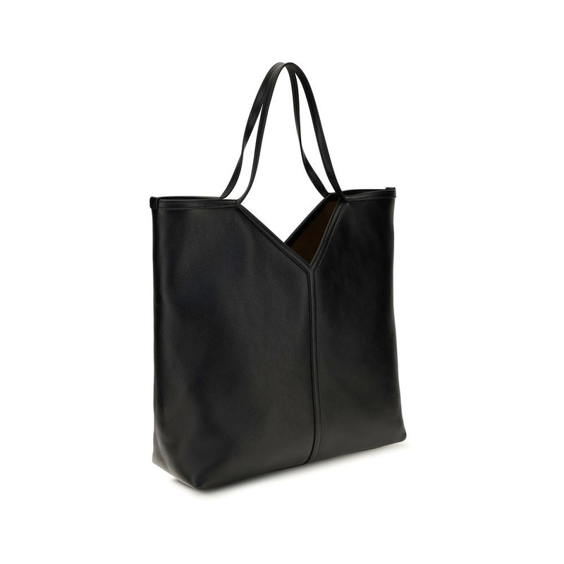 Sac bandoulière Saint Laurent Bos Taurus en cuir de veau noir