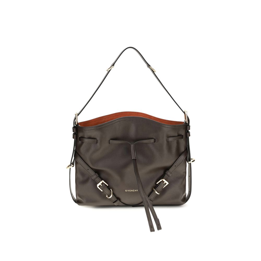 Sac seau Givenchy en cuir de veau marron Bos Taurus