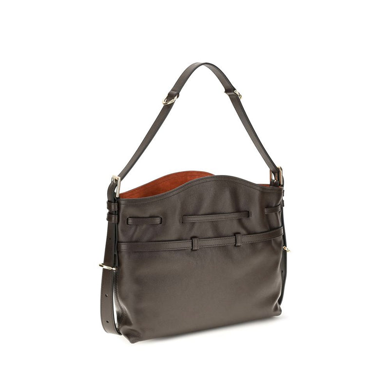 Sac seau Givenchy en cuir de veau marron Bos Taurus