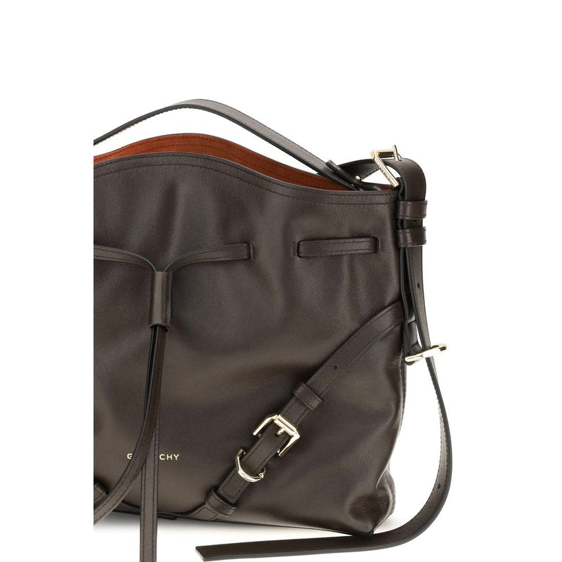 Sac seau Givenchy en cuir de veau marron Bos Taurus