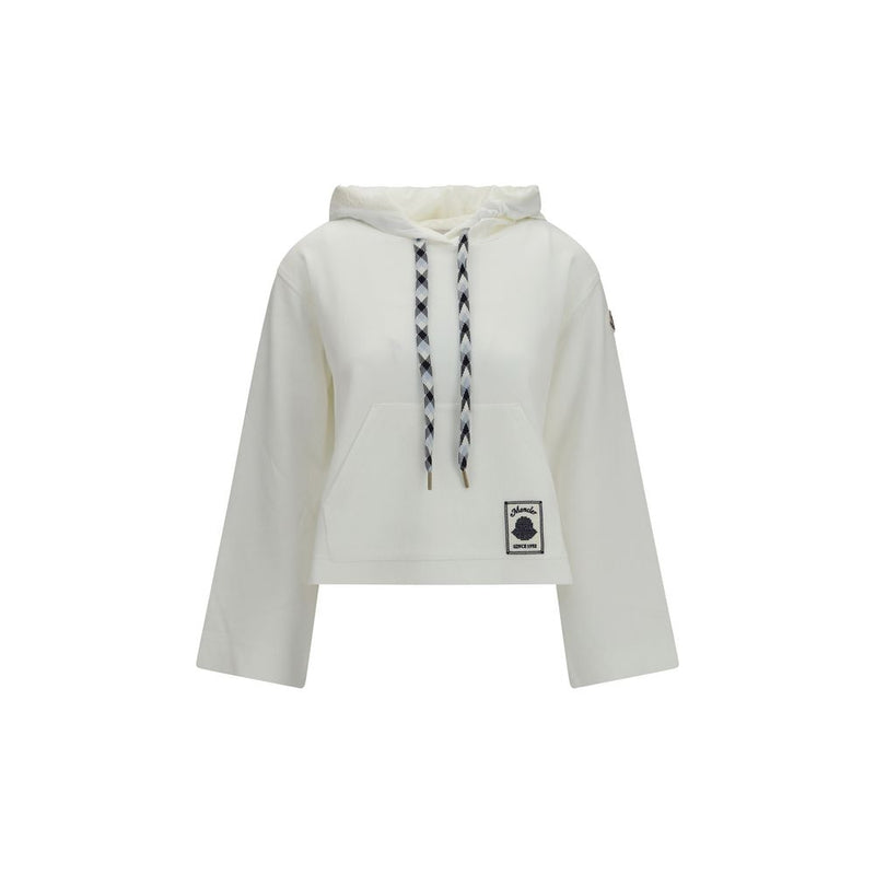 Sweat-shirt Moncler en coton blanc