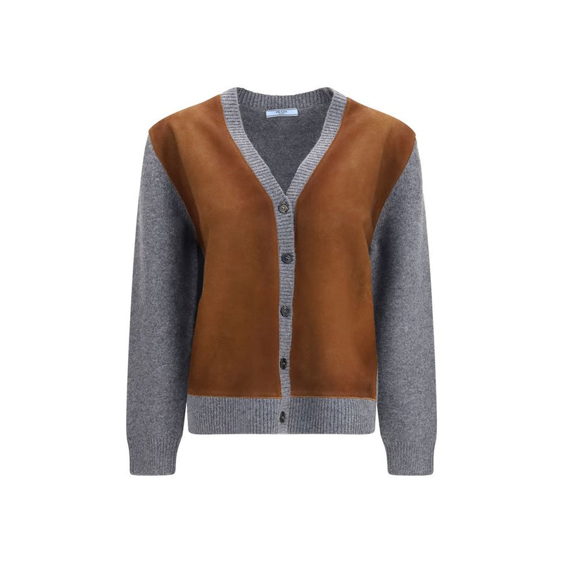 Cardigan en laine Prada multicolore Oves Aries