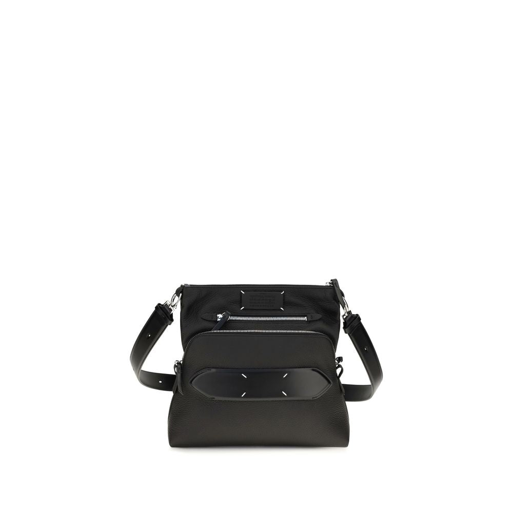 Sac porté épaule Maison Margiela en agneau noir Ovis Aries Aries