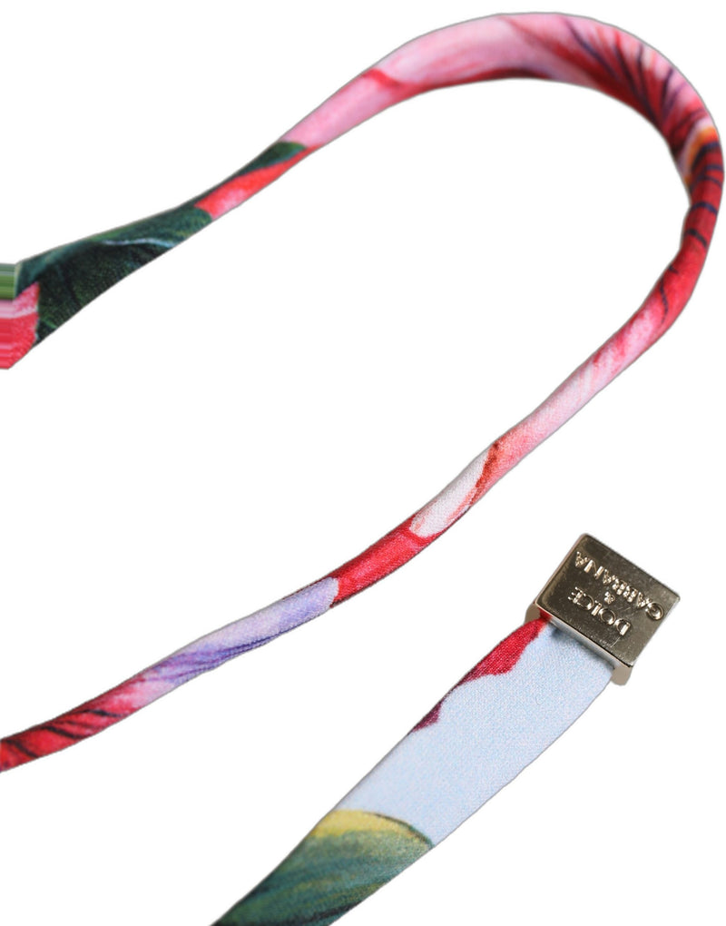 Haut de bikini de plage triangle floral multicolore Dolce & Gabbana