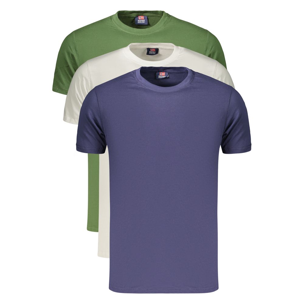 T-shirt homme en coton vert Norvège 1963