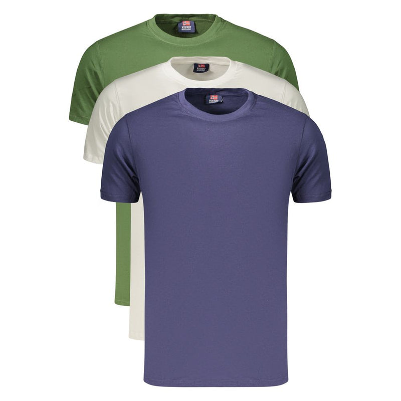 T-shirt homme en coton vert Norvège 1963