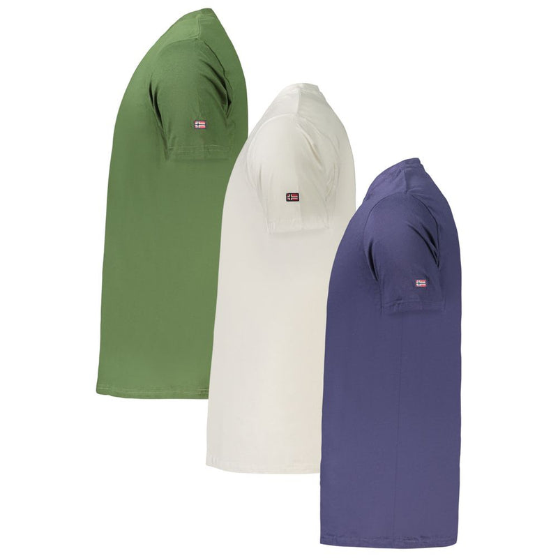 T-shirt homme en coton vert Norvège 1963