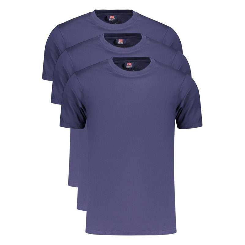 Norvège 1963 T-shirt en coton bleu pour homme