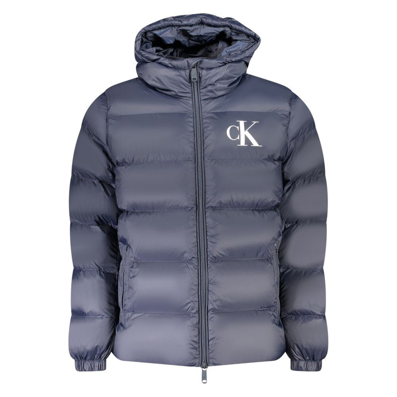 Blouson en nylon bleu Calvin Klein pour homme