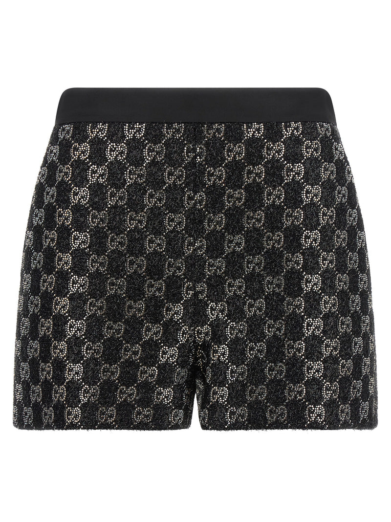 Shorts Bermuda Gucci Noirs en Viscose