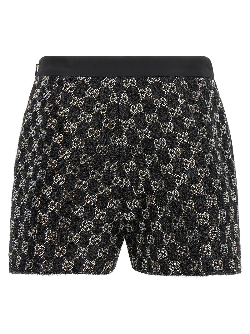 Shorts Bermuda Gucci Noirs en Viscose