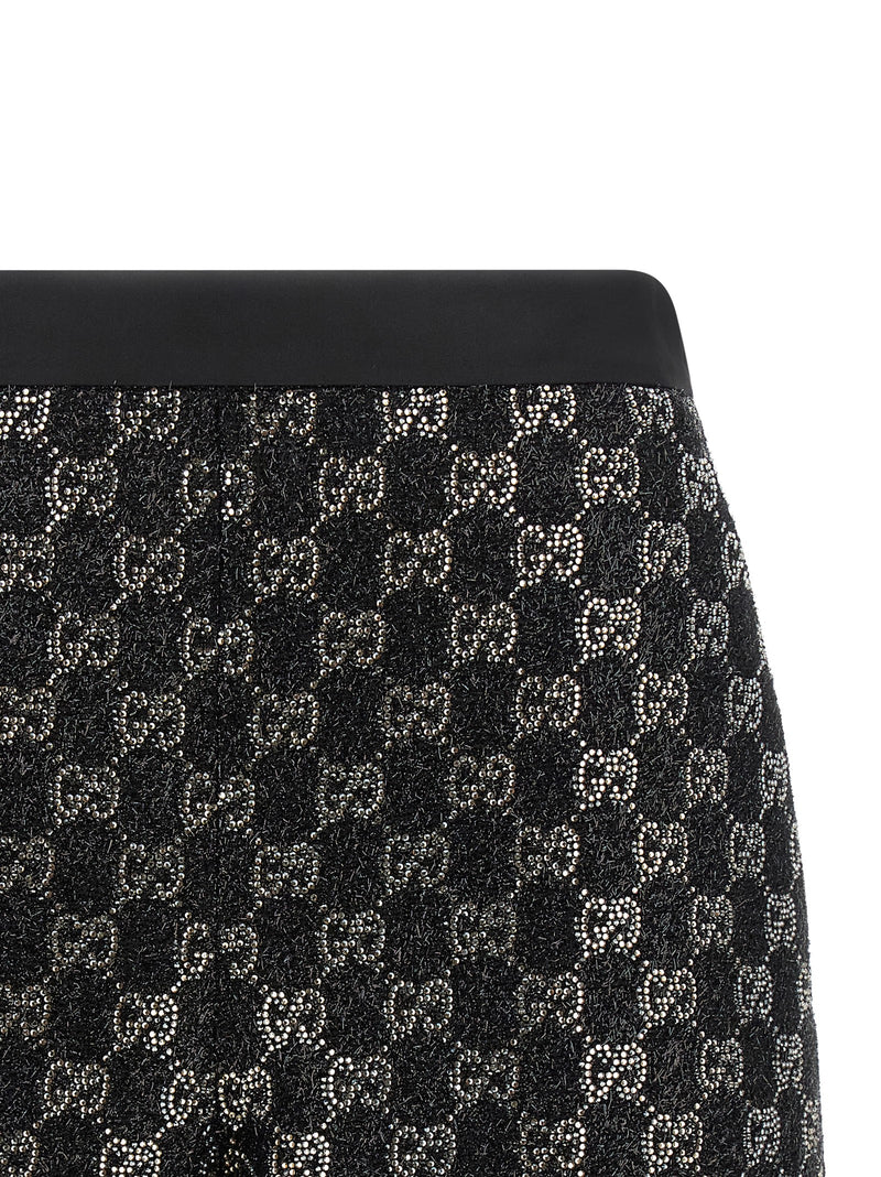 Shorts Bermuda Gucci Noirs en Viscose