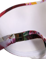 Haut de bikini Dolce & Gabbana en nylon imprimé floral blanc
