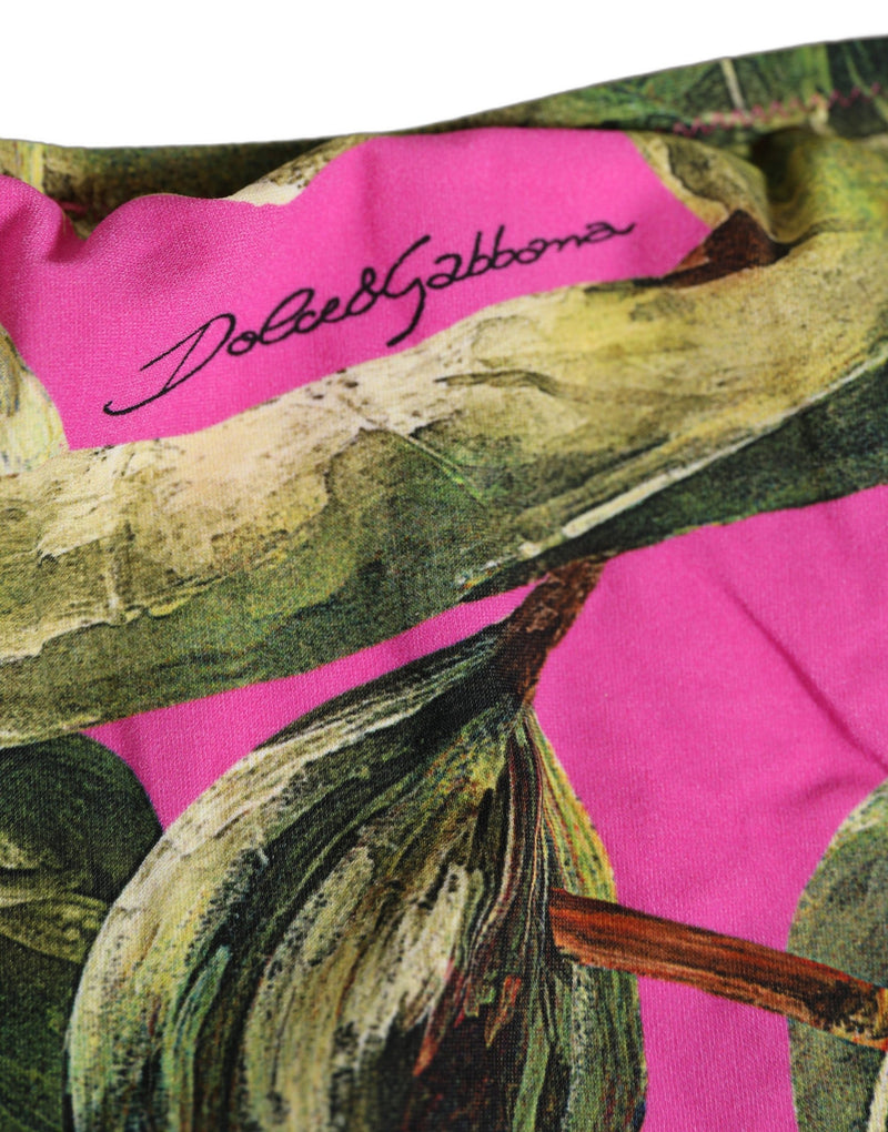Bas de bikini Dolce & Gabbana Fuchsia Imprimé Figue