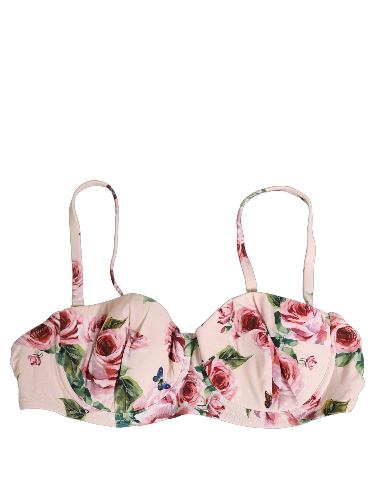 Haut de bikini armatures Dolce & Gabbana imprimé floral rose