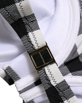 Haut de bikini Dolce & Gabbana motif vichy noir et blanc