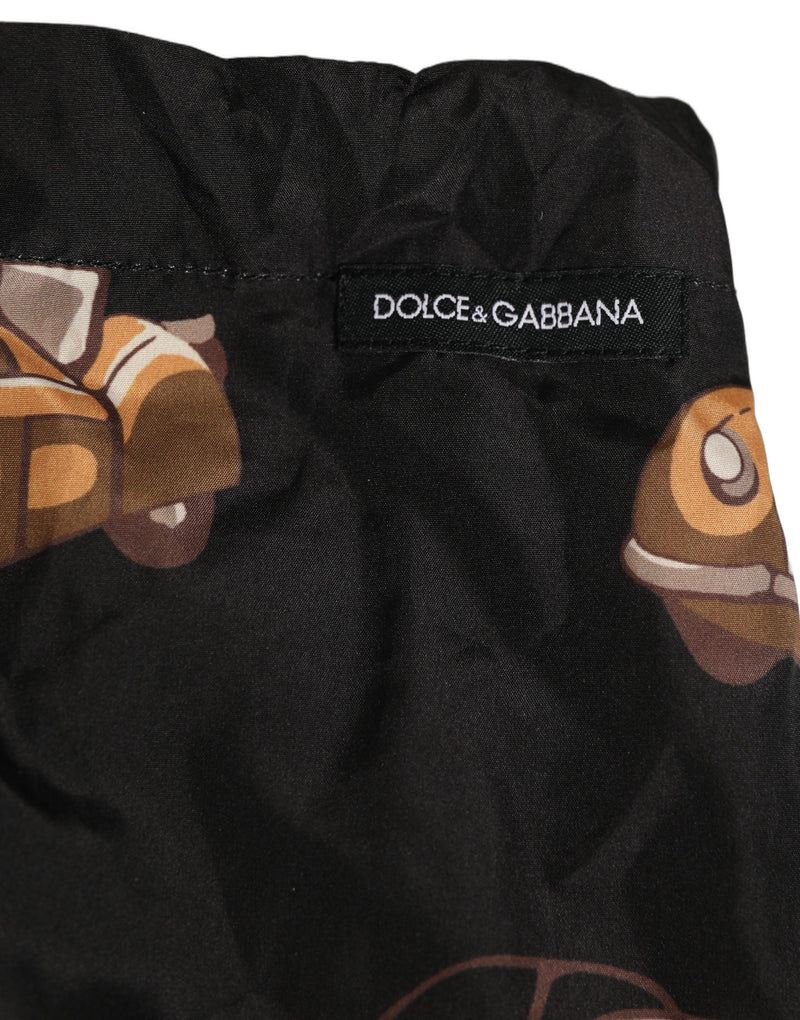 Dolce & Gabbana Maillot de bain short imprimé voiture noir