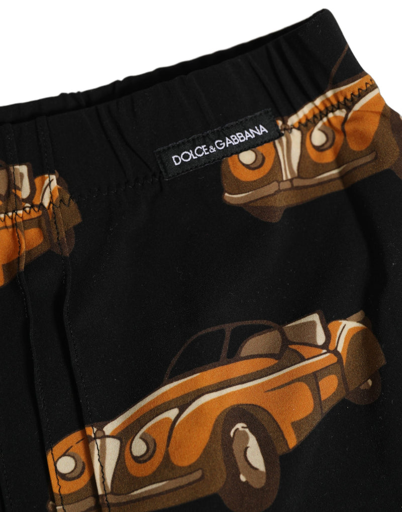 Dolce & Gabbana Maillot de bain short imprimé voiture noir