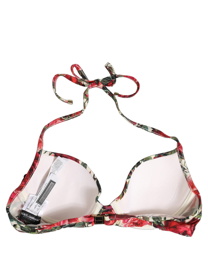 Haut de bikini Dolce & Gabbana imprimé floral multicolore