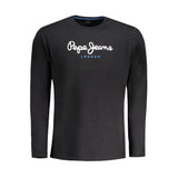 T-shirt homme en coton noir Pepe Jeans