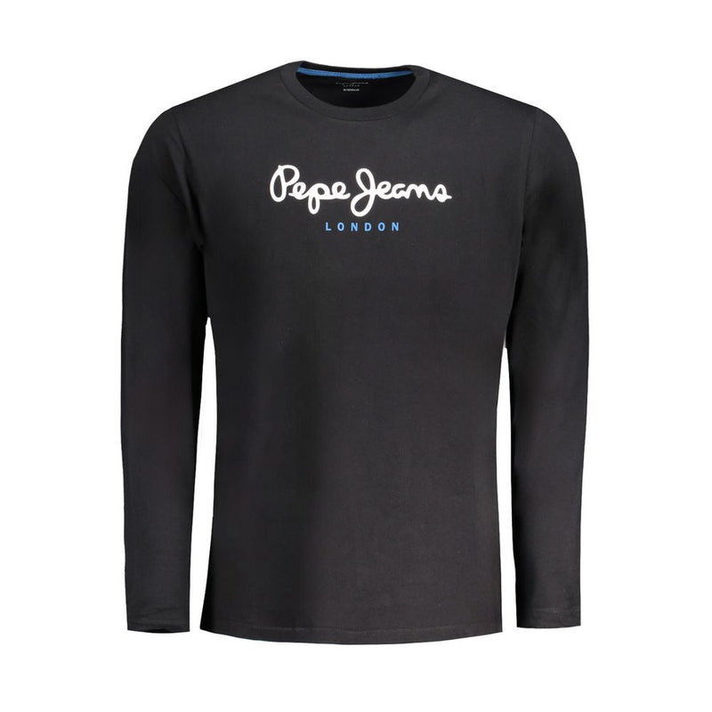 T-shirt homme en coton noir Pepe Jeans