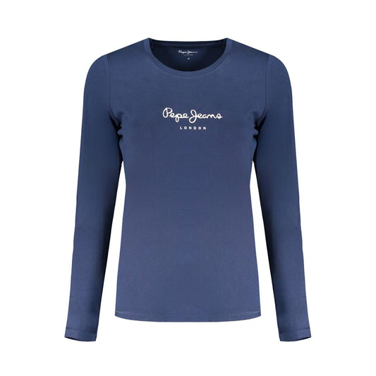 T-shirt Pepe Jeans bleu en coton pour femme