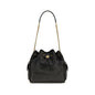 Tory Burch Black Calf Leather Bos Taurus Shoulder Bag