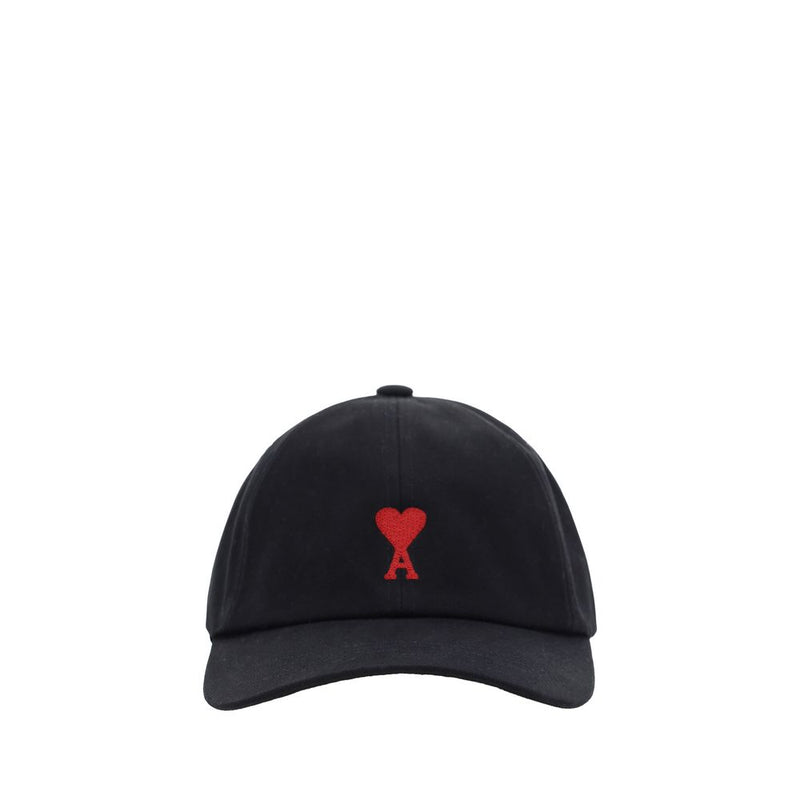 Casquette Ami Paris en coton noir (casquette de baseball)