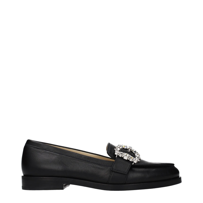 Mocassins Jimmy Choo en cuir noir