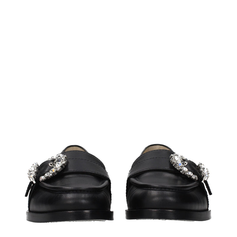 Mocassins Jimmy Choo en cuir noir