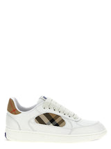 Baskets basses en cuir beige Burberry