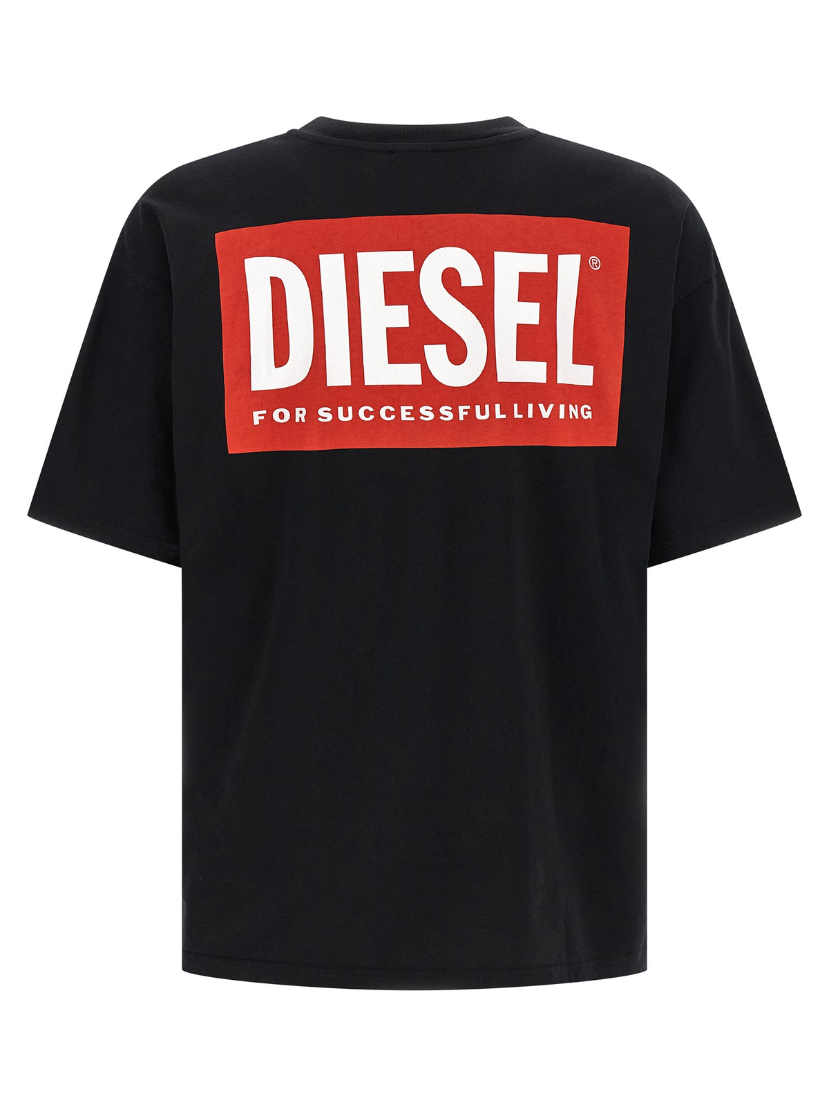 T-shirt en coton noir Diesel