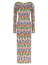 Robe longue Missoni multicolore en viscose