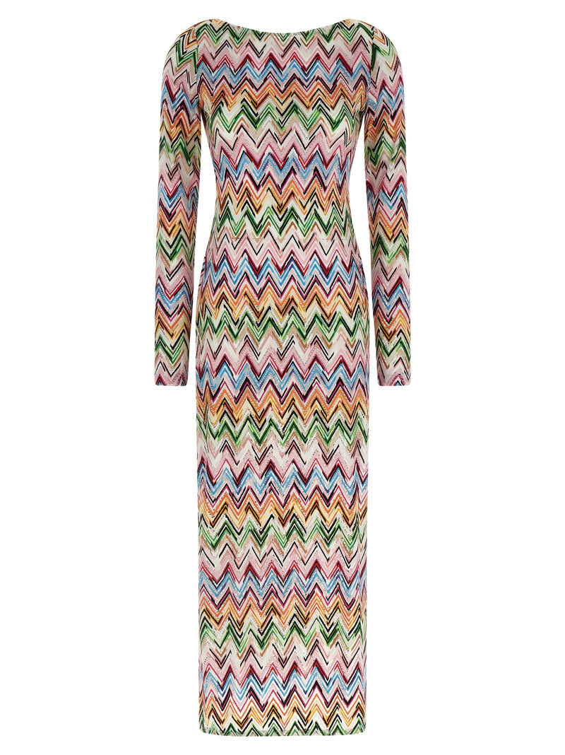 Robe longue Missoni multicolore en viscose