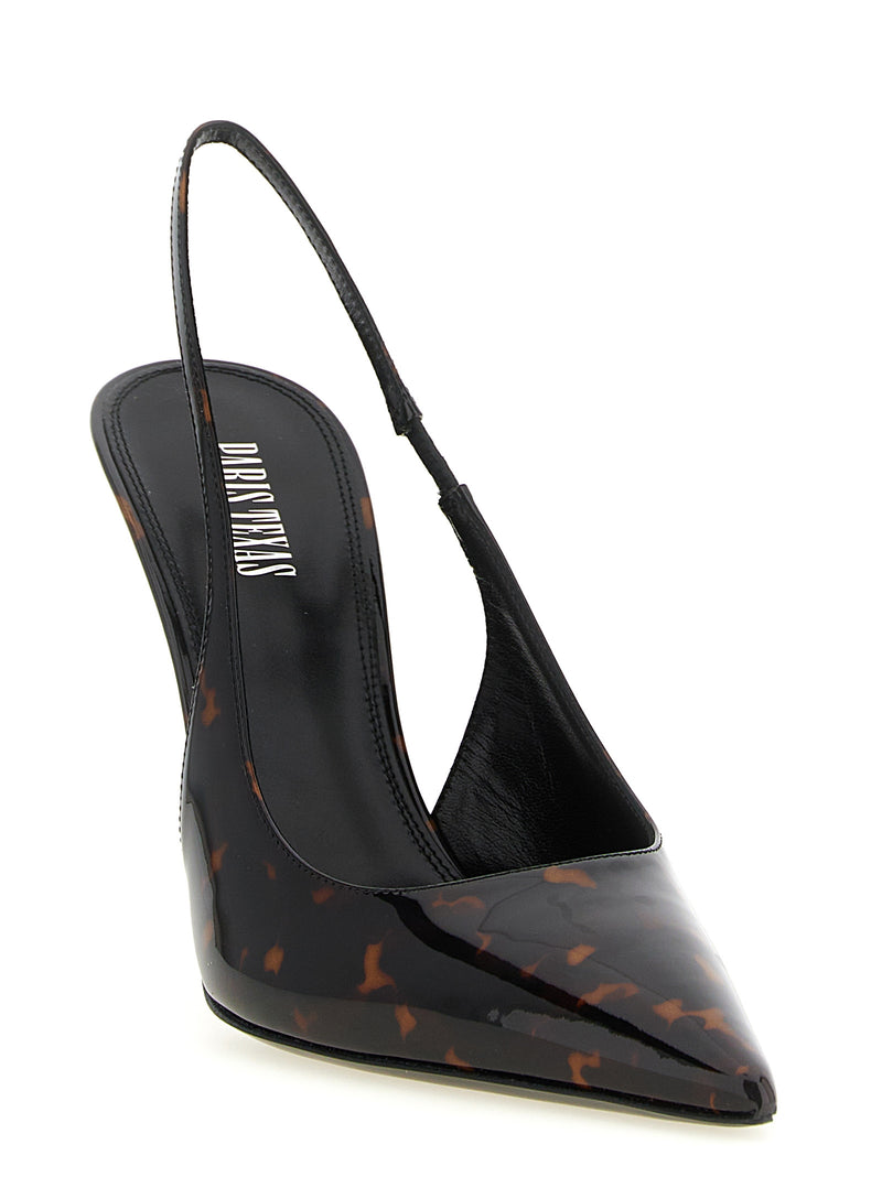 Escarpins à talons hauts en cuir de veau multicolore Paris Texas