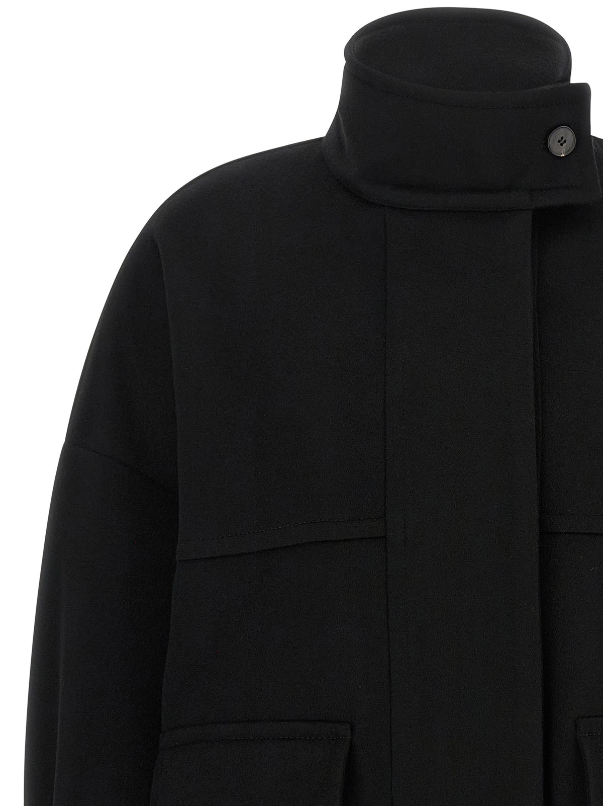 Bomber en laine noir Alberto Biani