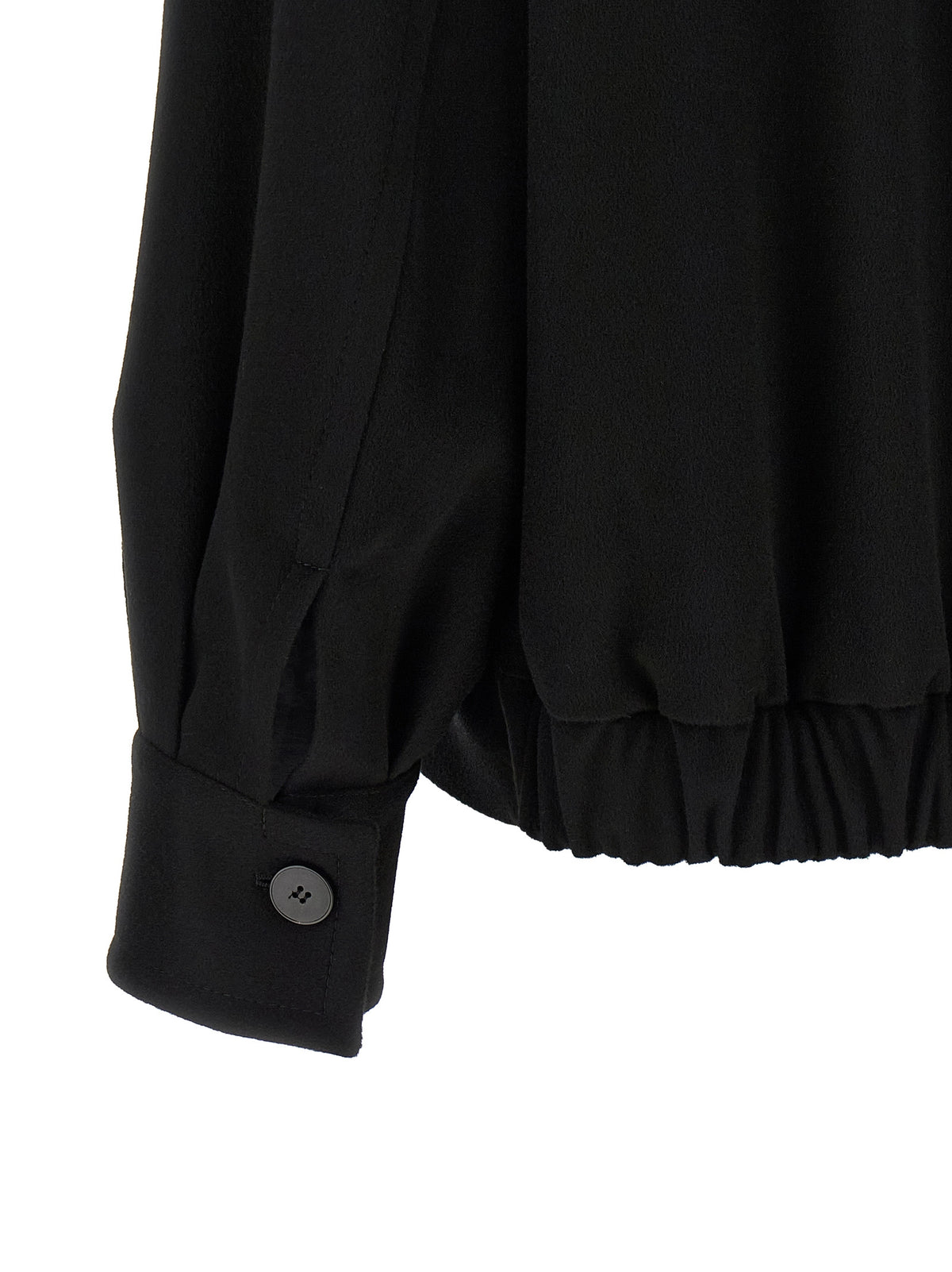 Bomber en laine noir Alberto Biani