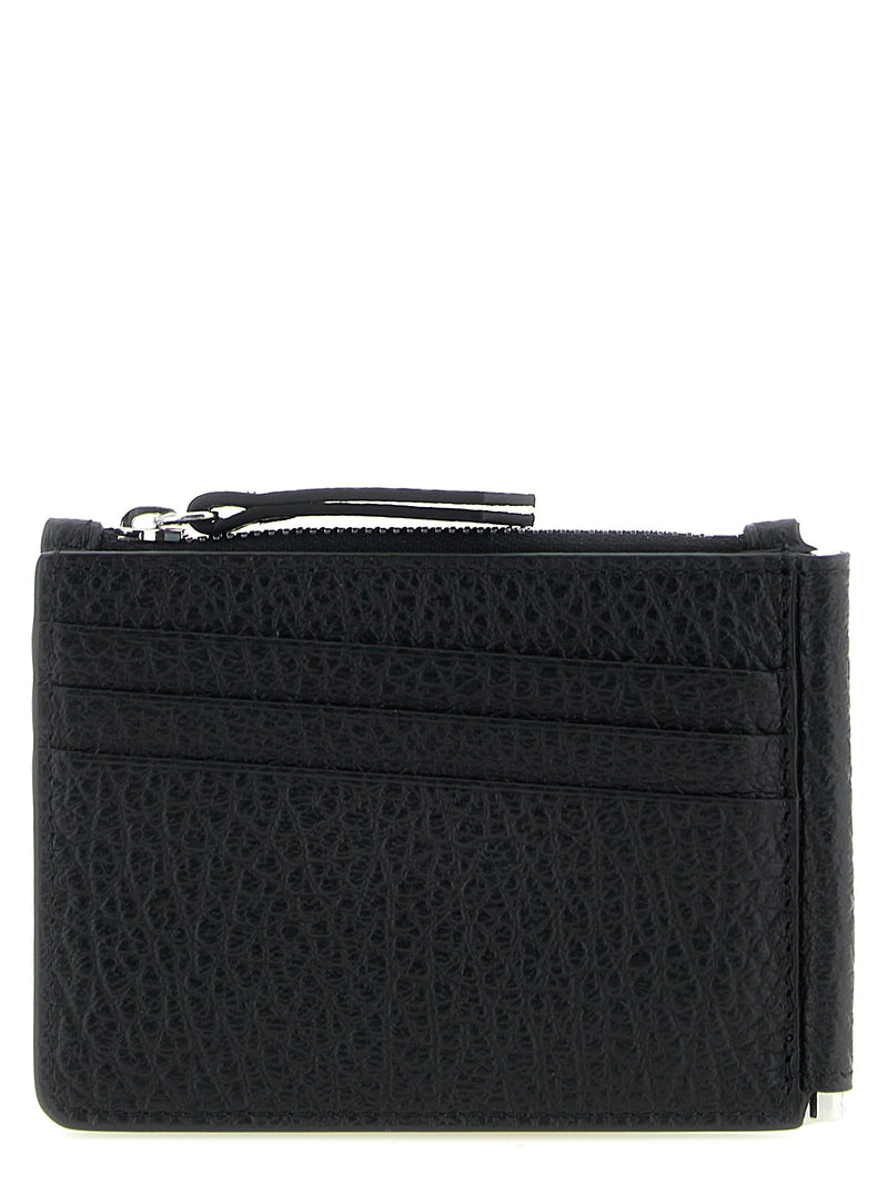 Portefeuille en cuir de veau noir Maison Margiela