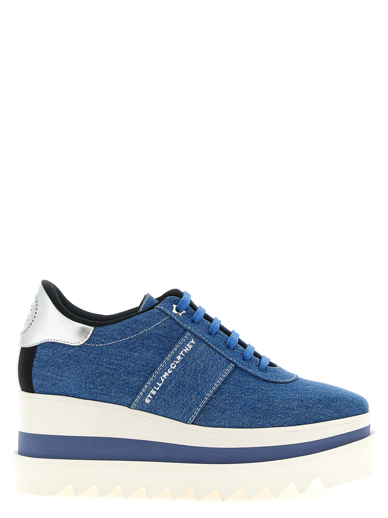 Sandales compensées Stella McCartney bleues en EVA