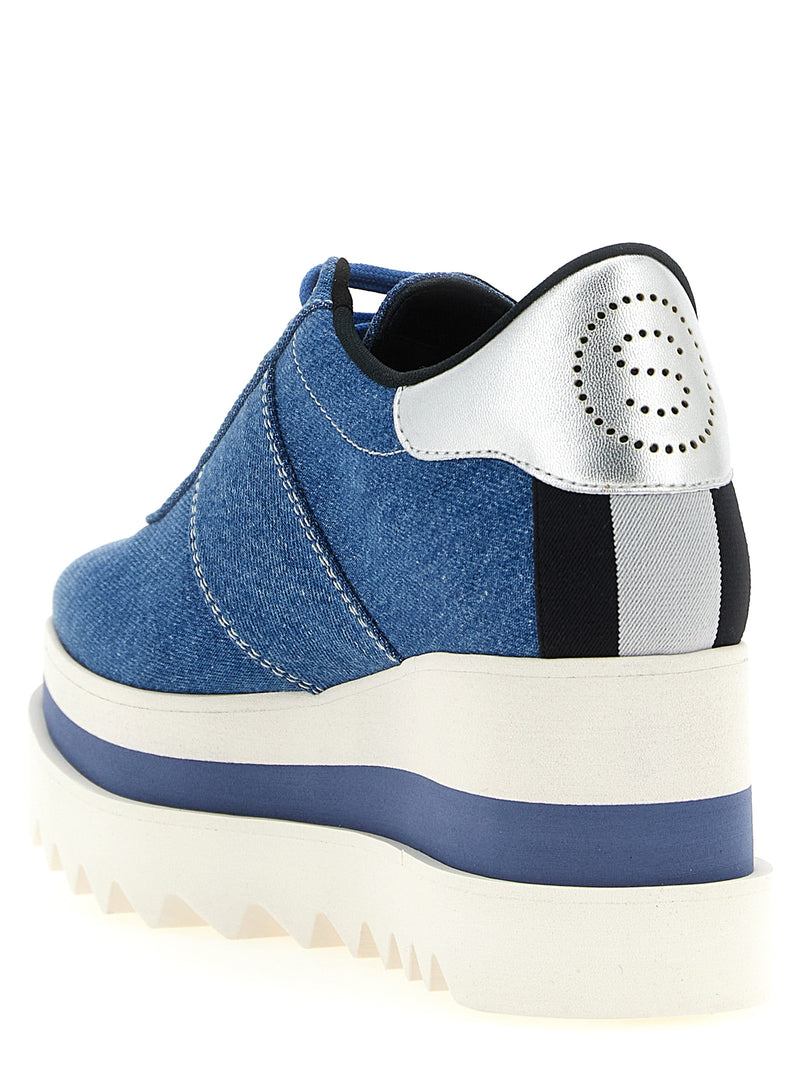 Sandales compensées Stella McCartney bleues en EVA