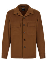 ZEGNA Blouse en cachemire marron