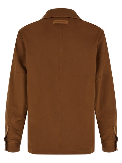 ZEGNA Brown Cashmere Blouse