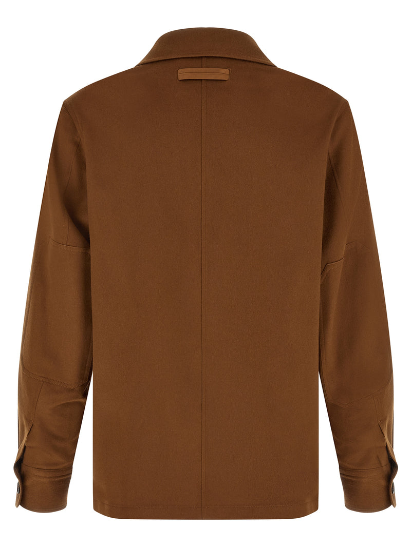ZEGNA Blouse en cachemire marron