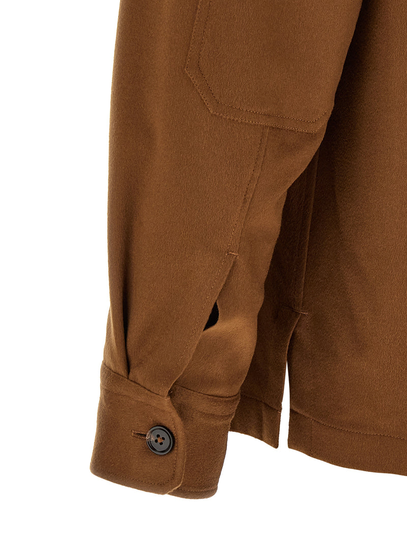 ZEGNA Blouse en cachemire marron