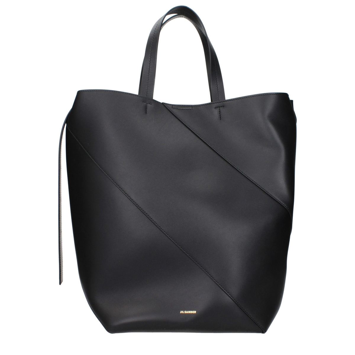Sac bandoulière Jil Sander en cuir noir