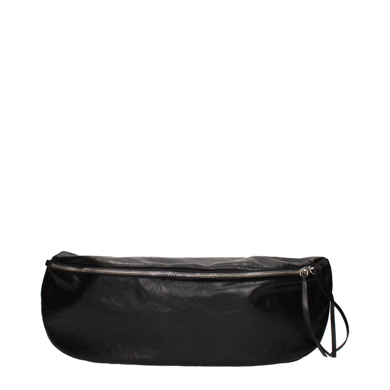 Sac à dos en cuir noir Jil Sander