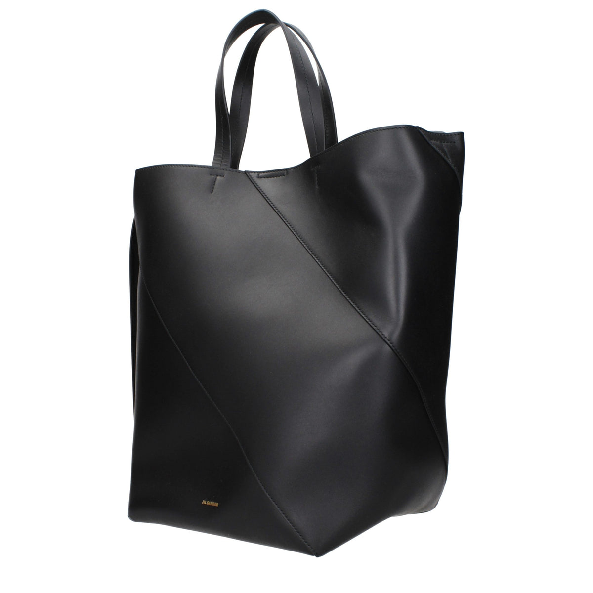 Sac bandoulière Jil Sander en cuir noir
