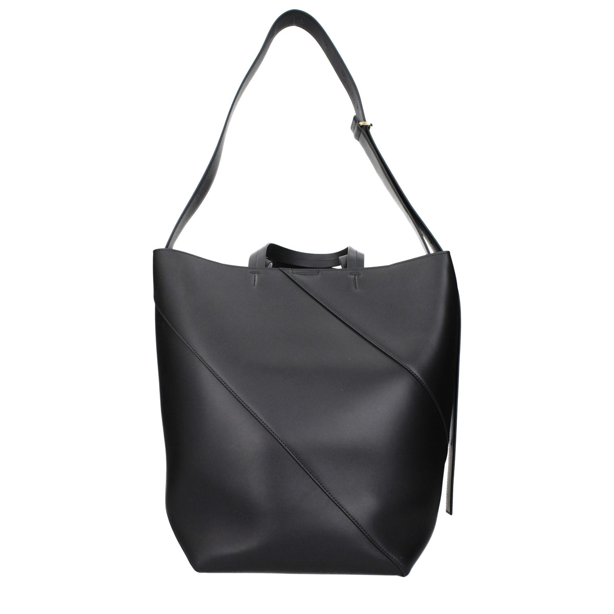 Sac bandoulière Jil Sander en cuir noir