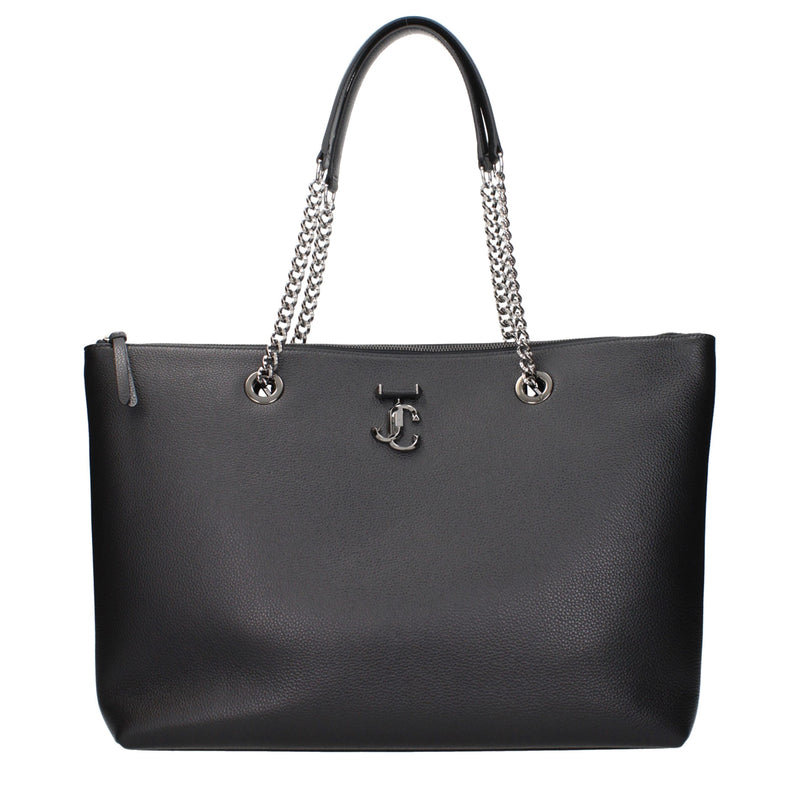 Sac porté épaule Jimmy Choo en cuir noir